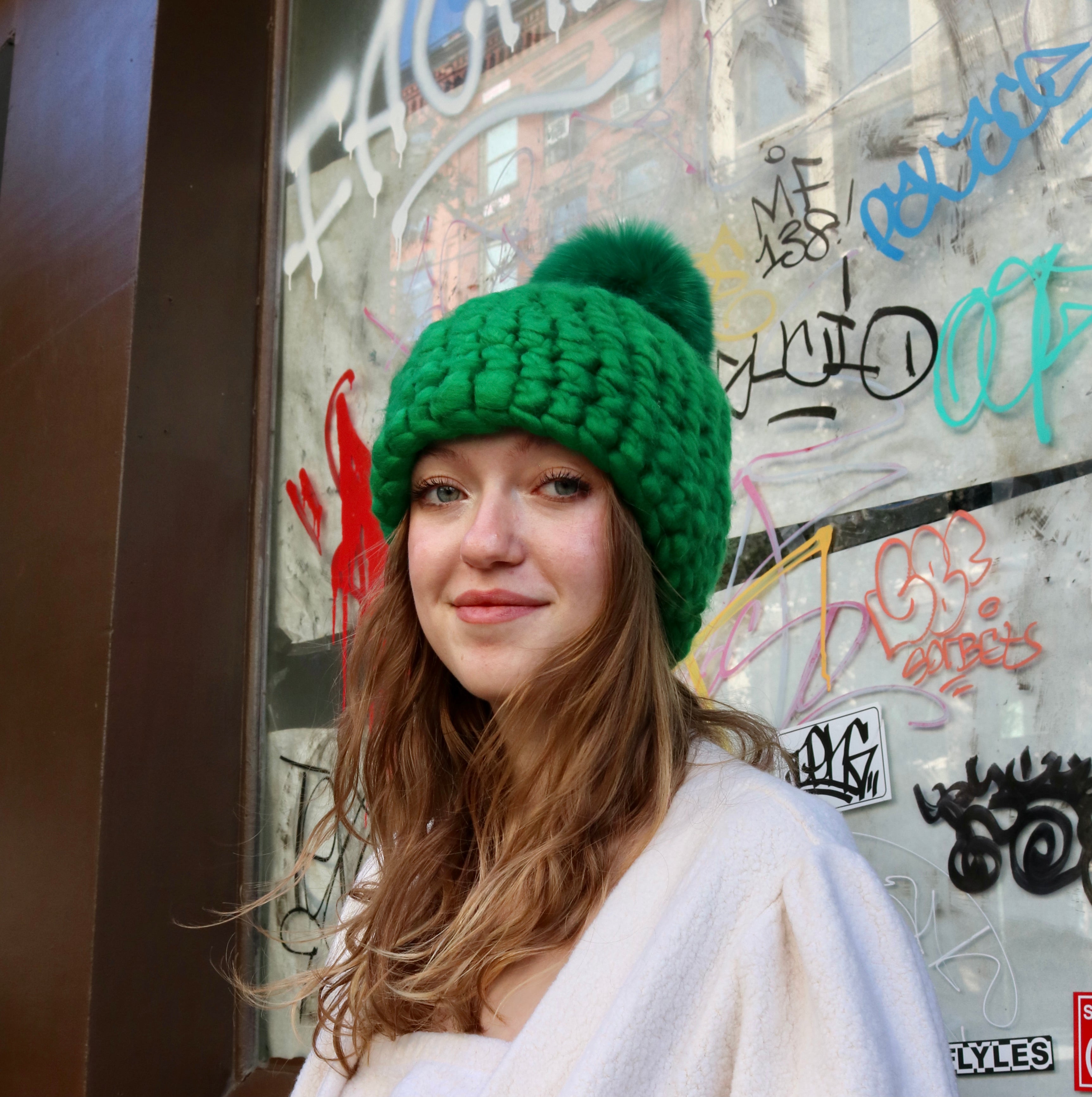 ec melodi Argyle Beanie green ビーニー 1991FBDC-81B3-4203-9EF6-