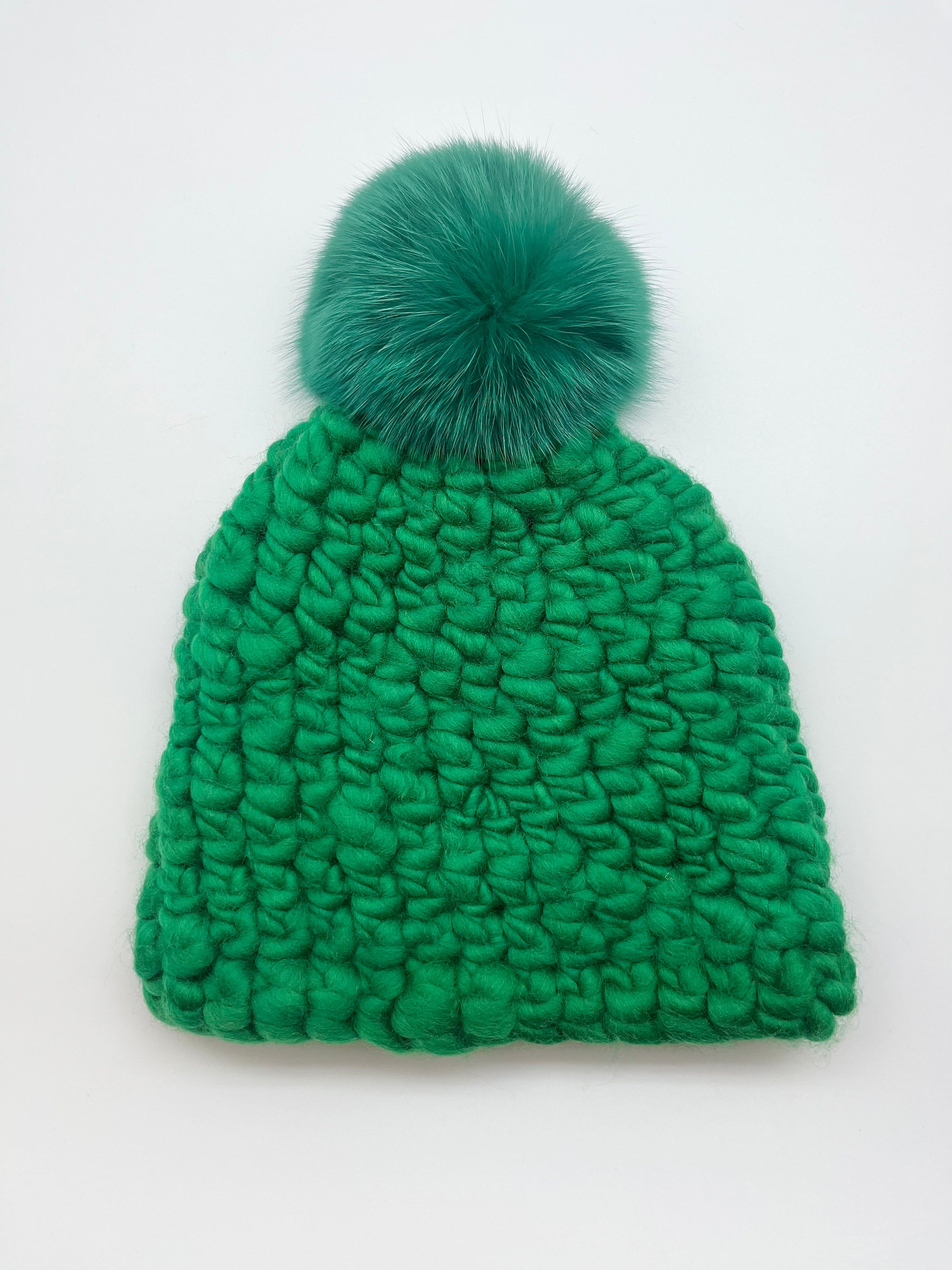 kelly green beanie pomster + green xl pom – Mischa Lampert