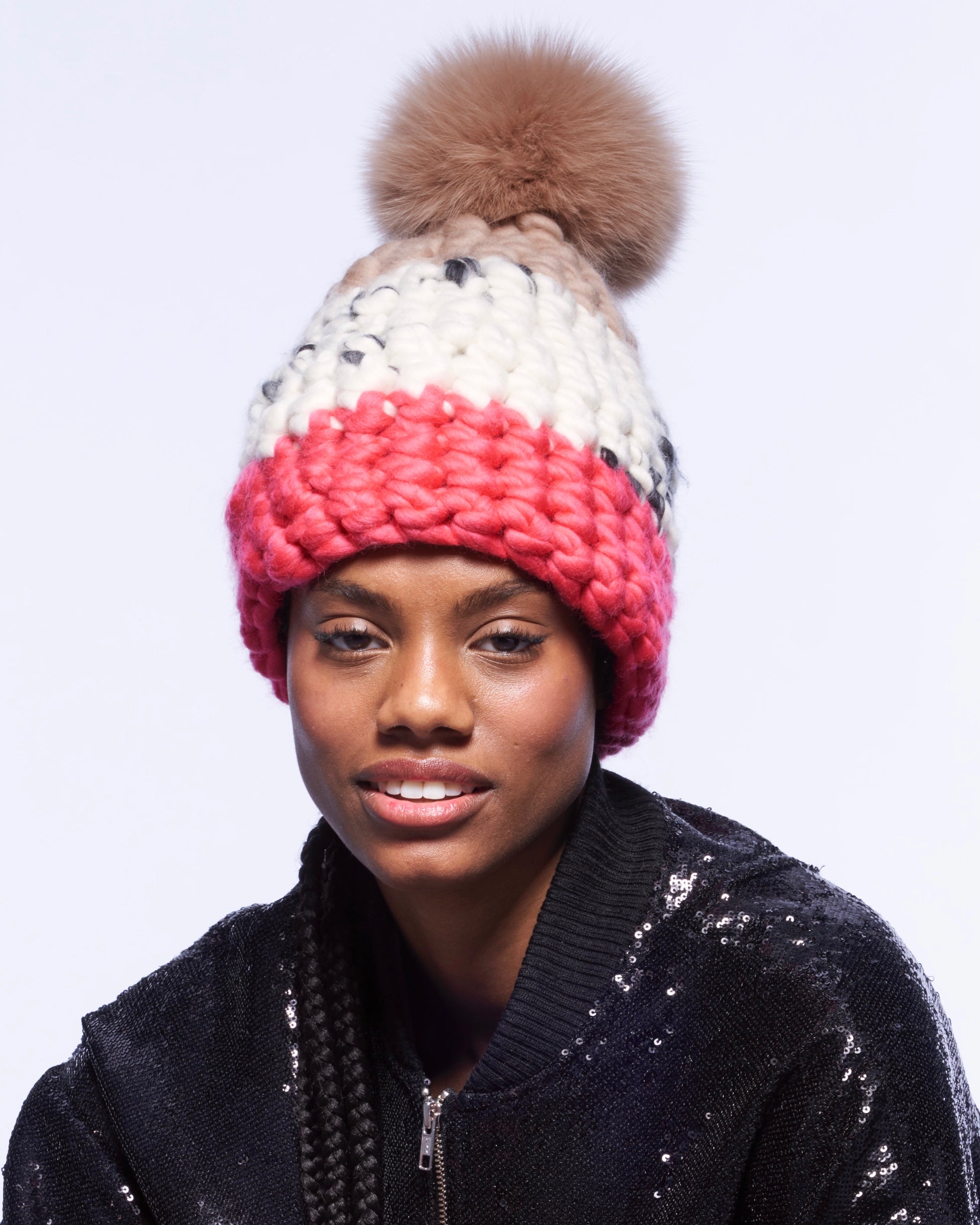 Color Block/ 3 tone Beanies – Mischa Lampert