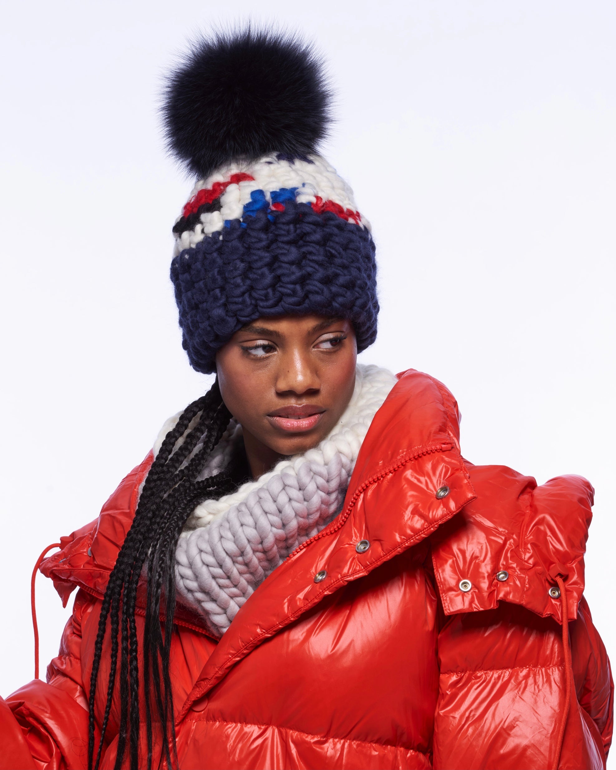 color block + 3 tone beanies – Mischa Lampert