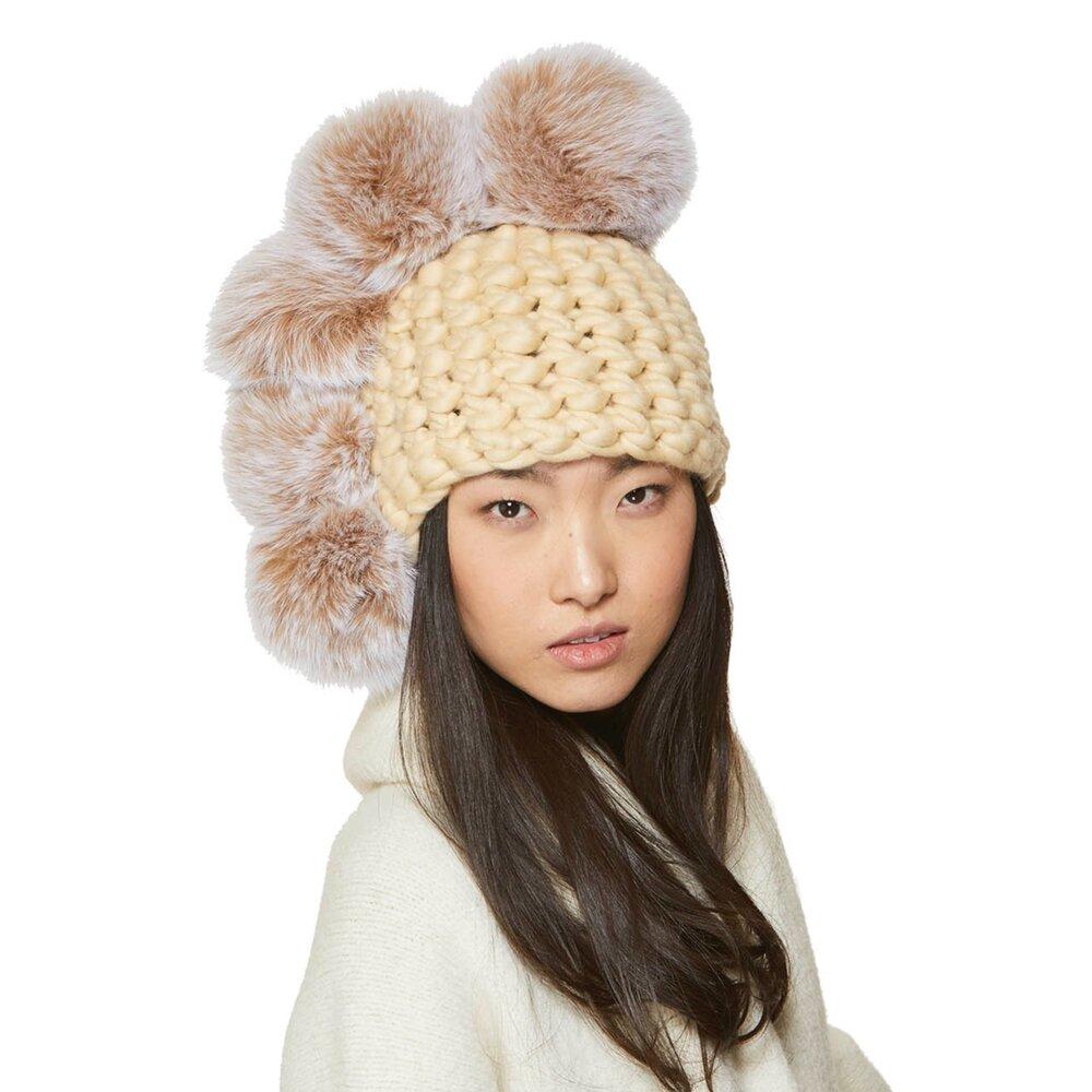 multi pom beanies – Mischa Lampert